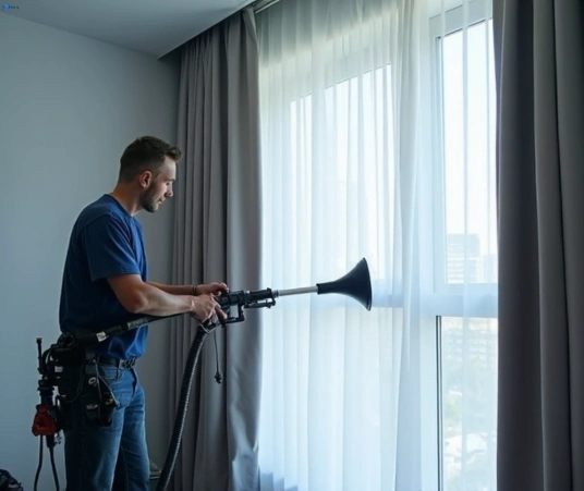 Professional residential curtain cleaning process equipment Matty Curtain Cleaning camp-hill